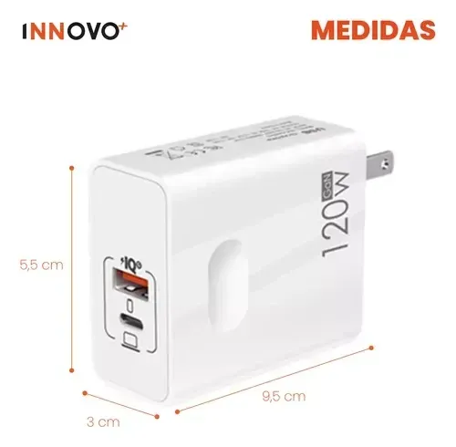 Cargador De Celular Laptop 120w Carga Fast img #7