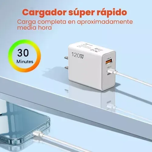 Cargador De Celular Laptop 120w Carga Fast img #6