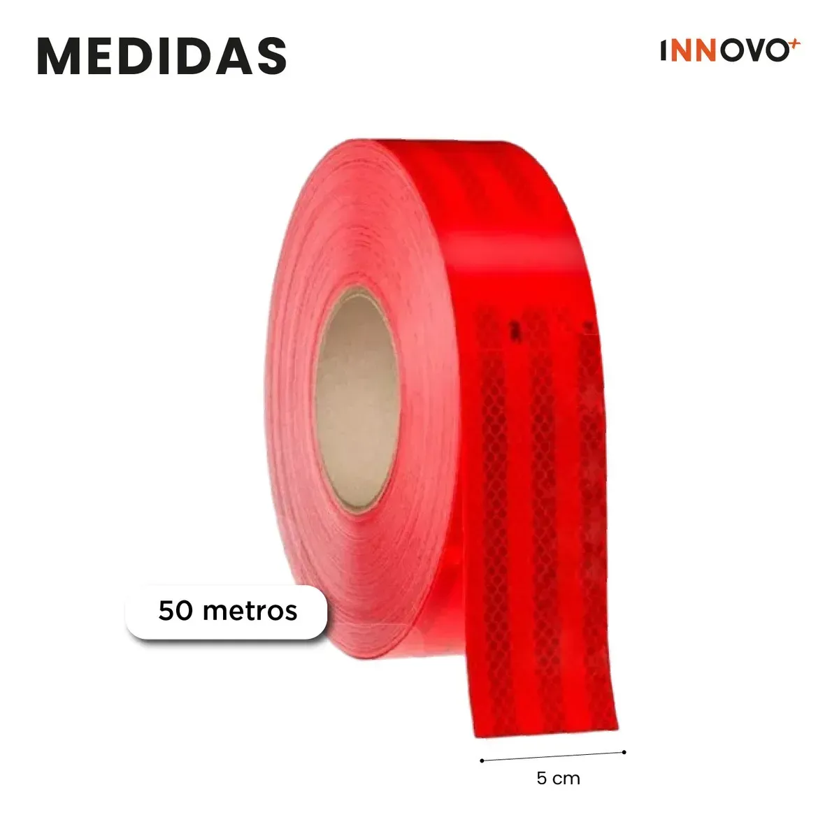Cinta Reflectiva 3m Roja Profesional - 5cm X 50m Para Camiones Y Furgones Rojo Rojo img #5