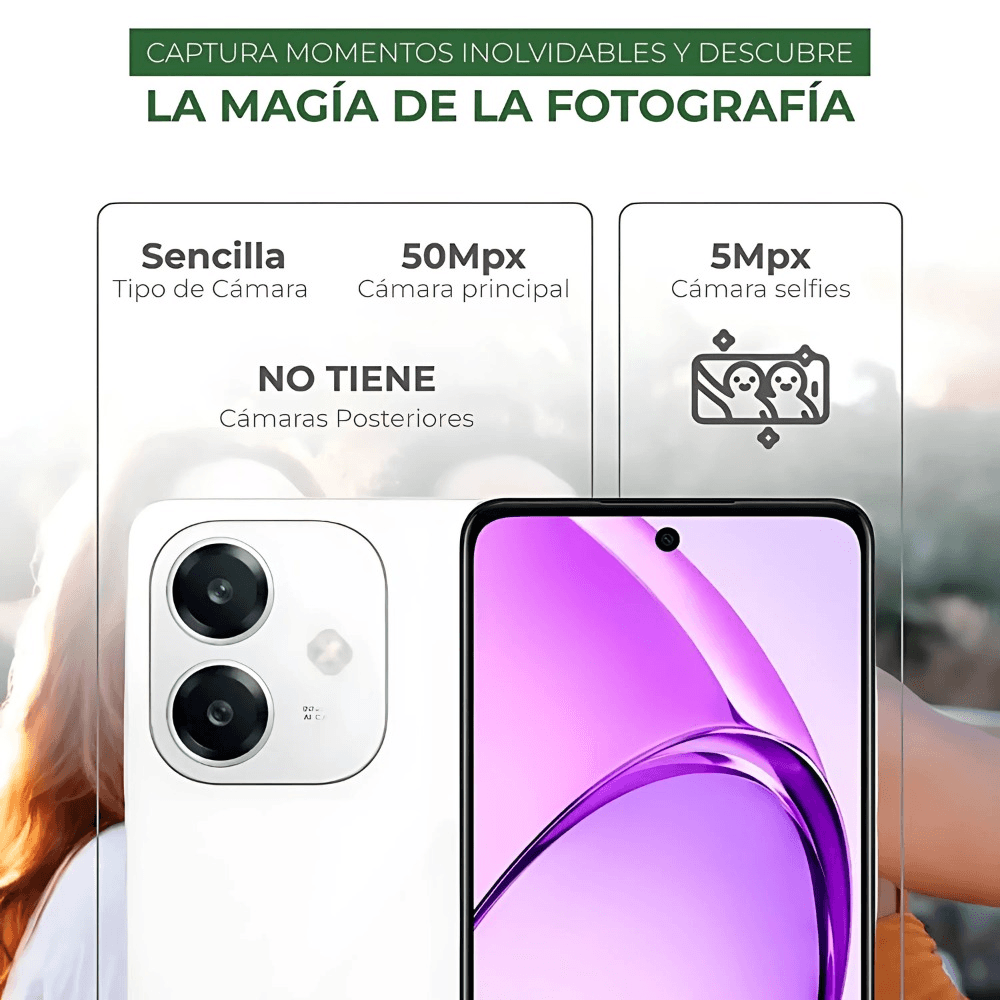 Celular Oppo A60 256GB 8 GB RAM Doble SIM + Obsequio Smartwatch Mobulaa Original img #2