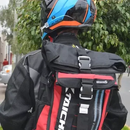Morral Maleta Motociclista Impermeable Reflectiva Luz Ip66 img #8