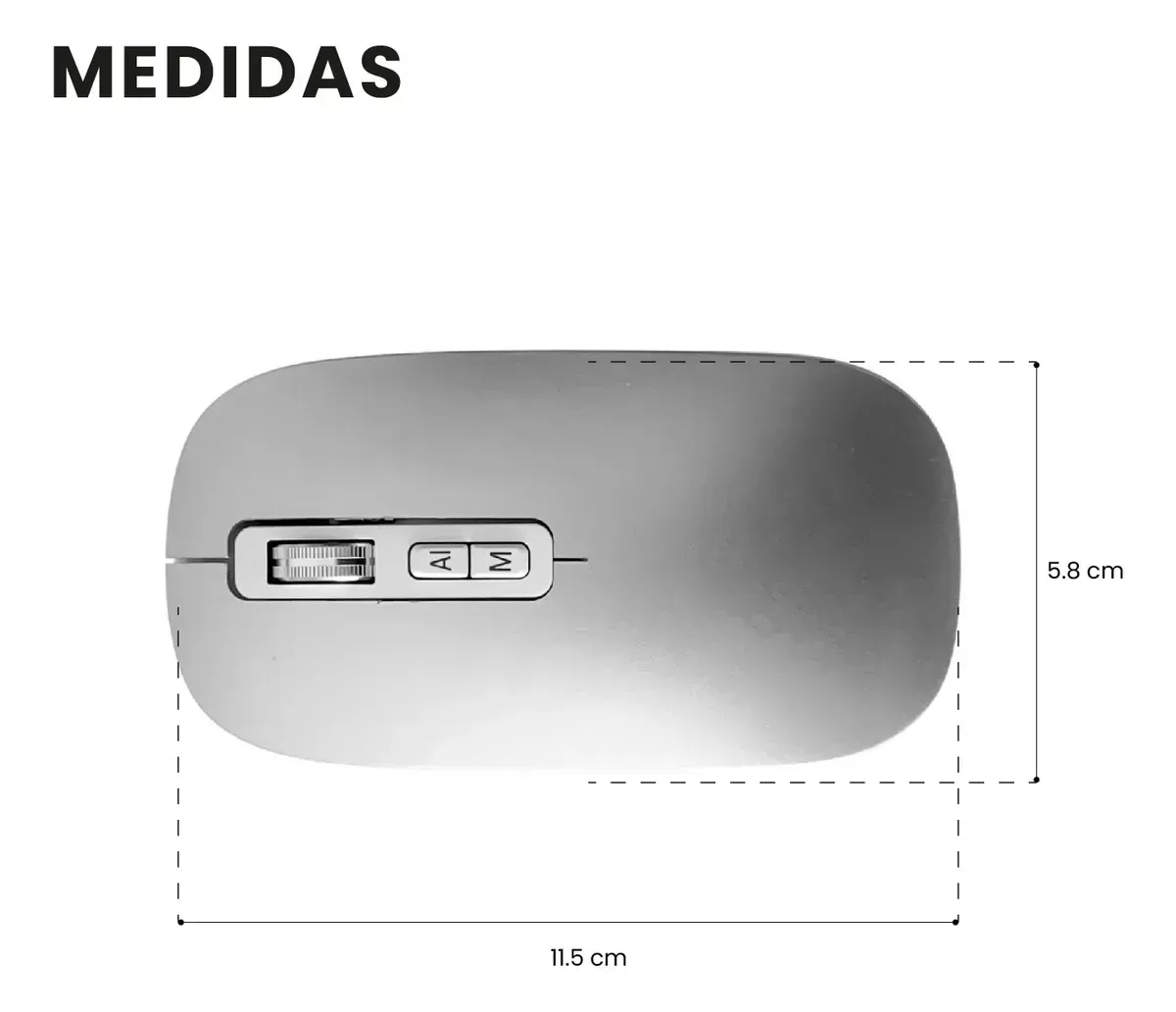 Mouse Inteligente V16 Ia - Inalámbrico Bluetooth Dictado Por Voz Y Traducción img #4
