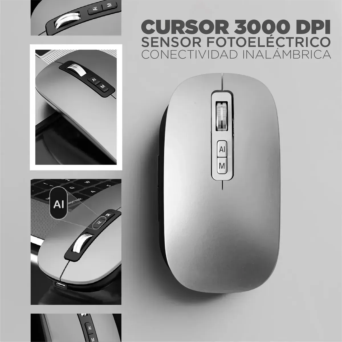 Mouse Inteligente V16 Ia - Inalámbrico Bluetooth Dictado Por Voz Y Traducción img #3