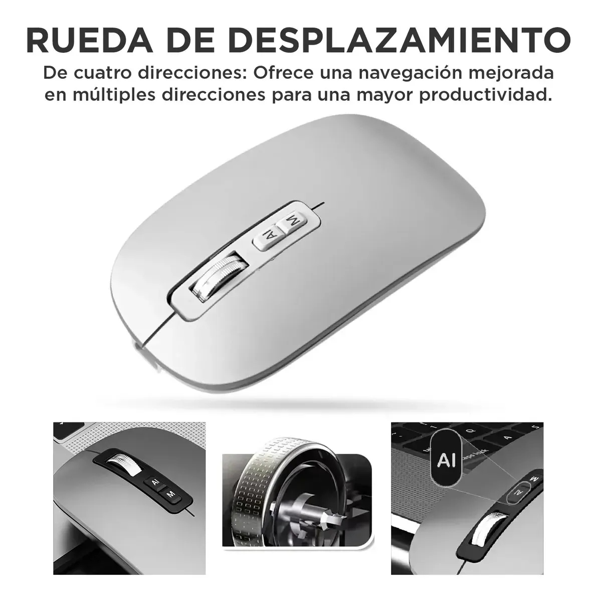 Mouse Inteligente V16 Ia - Inalámbrico Bluetooth Dictado Por Voz Y Traducción img #6