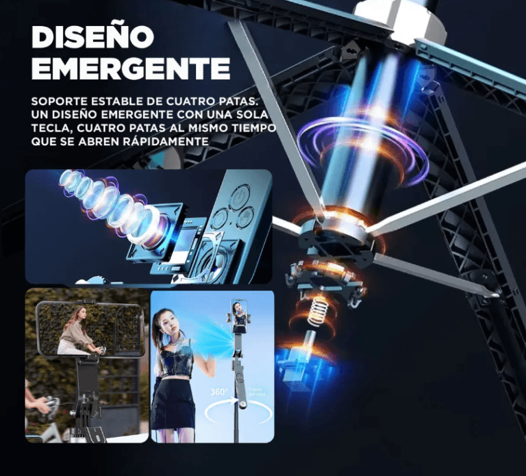 Inicio / Accesorios para Vehículos / Acc. para Carros y Camionetas / Accesorios de Interior / Otros / Tecnología Selfie Stick Trípode Con Inteligenci img #4