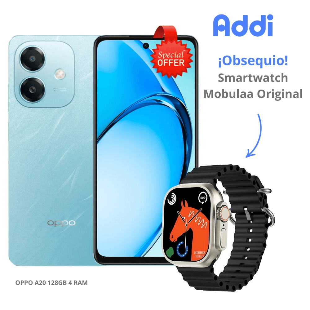 Celular Oppo A20 128GB 4GB RAM + Obsequio Reloj Mobulaa Original img #1