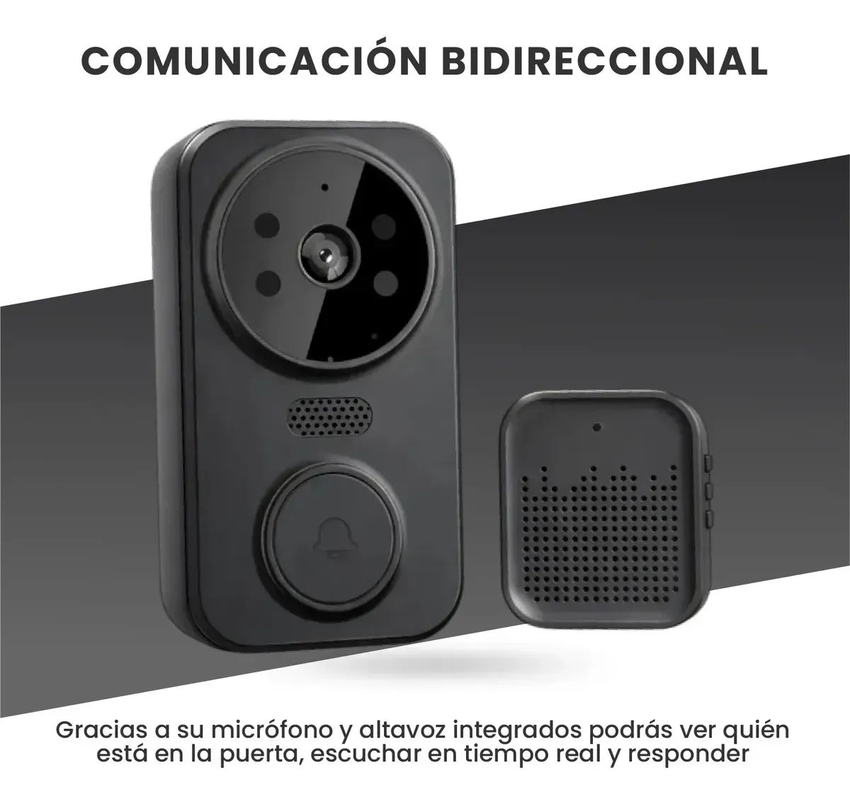 Videoportero Inteligente Wifi Cámara Hd 720 Visión Nocturna Audio Bidireccional Monitoreo img #6