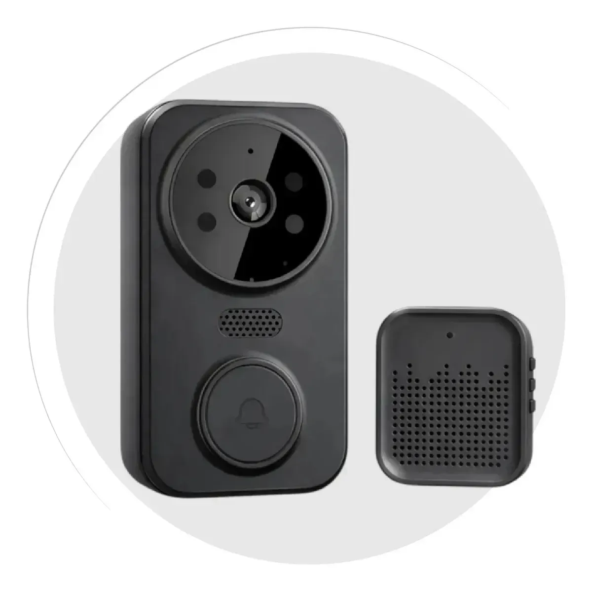Videoportero Inteligente Wifi Cámara Hd 720 Visión Nocturna Audio Bidireccional Monitoreo img #4