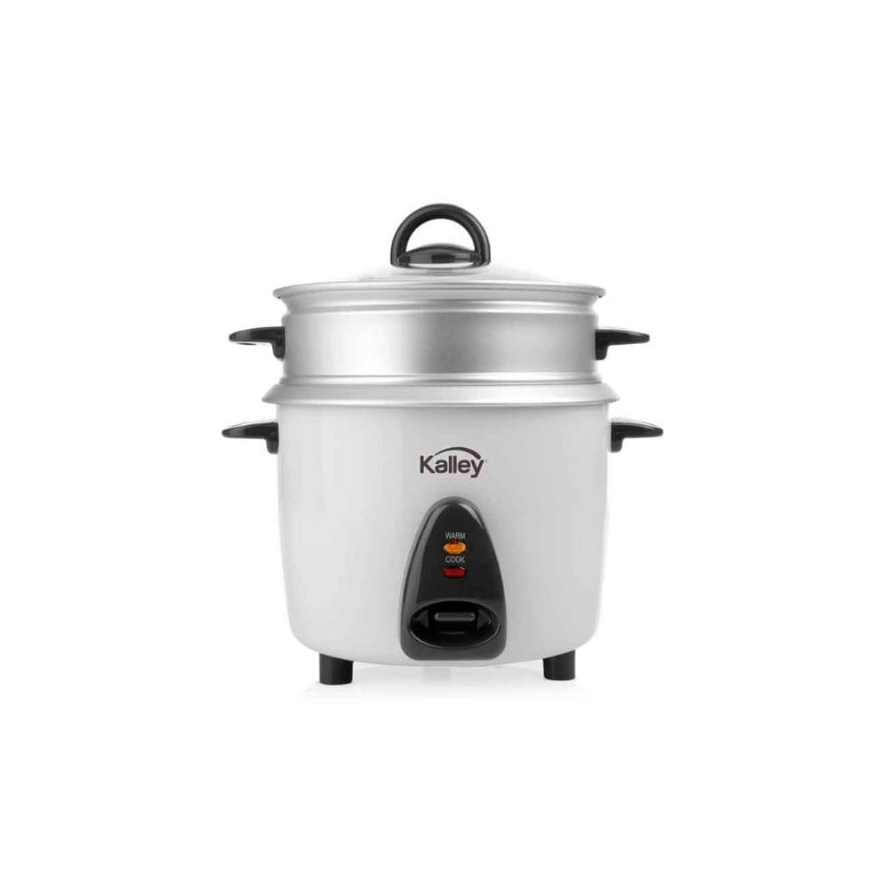 Arrocera Kalley 1.4L 7 Tazas con Vaporera Antiadherente Blanca img #2