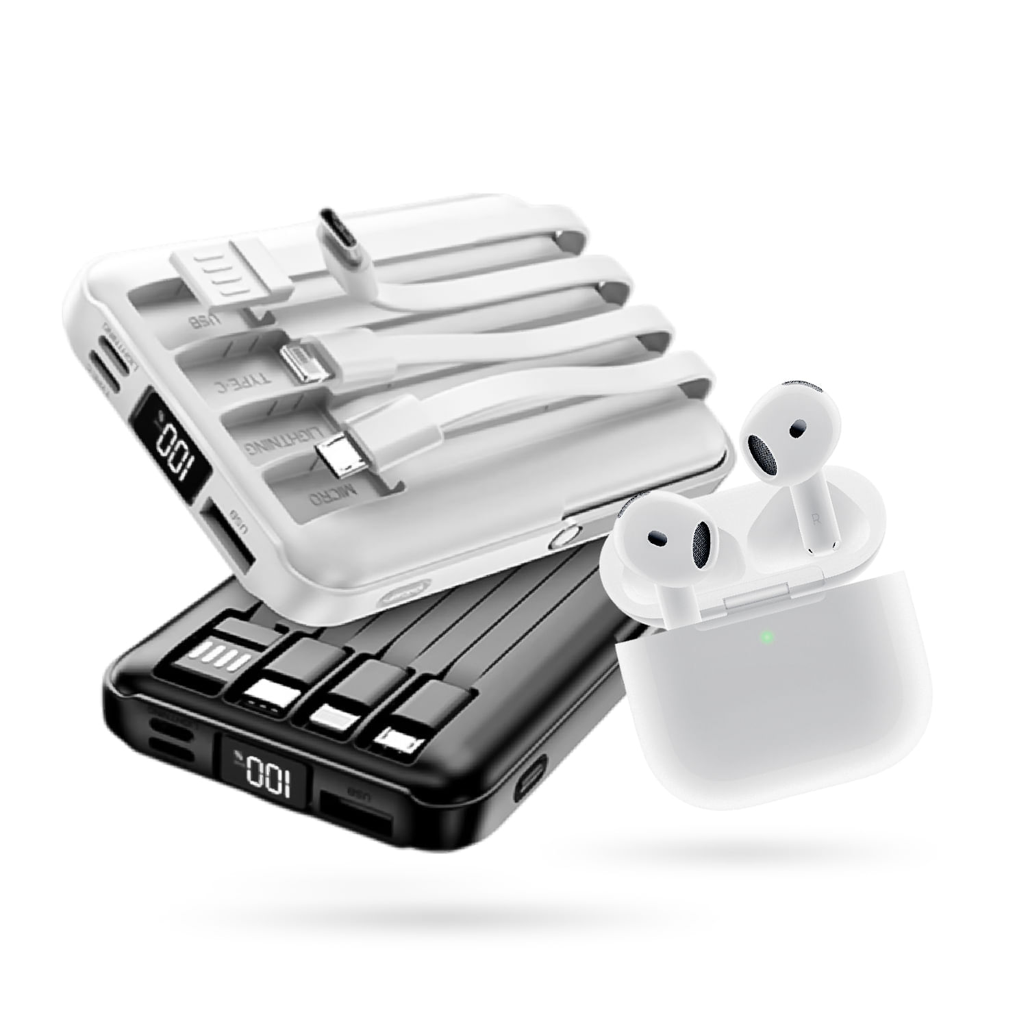 Powerbank Para Iphone Mag Safe 22.5W Carga Rapida + Audífonos Air Pod Tercera img #6