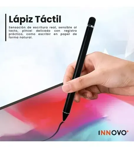Lápiz Óptico Stylus Pencil Recargable Para Tablet Celulares Hasta 15 Hr Black img #4