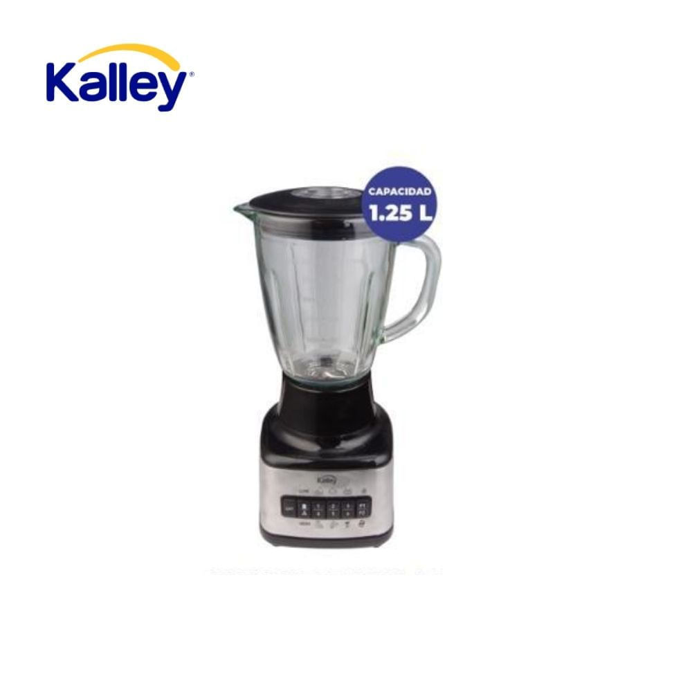 Licuadora Kalley Vaso Vidrio 1.25L 8 Velocidades Potente Cocina Hogar img #1