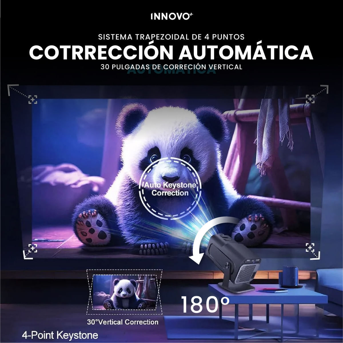 Proyector Smart Hy320 Mini Pro 4k Full Hd Wifi Bluetooth Android 11 Hasta 200 Pulgadas img #5