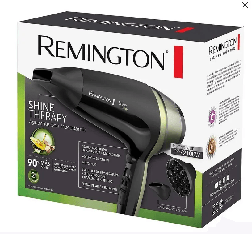 Secador Shine Therapy Aguacate Original Profesional Remington img #1