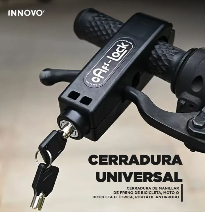 Candado Antirrobo Para Moto Y Bicicleta Manillar Abs Con Llaves Seguridad img #6