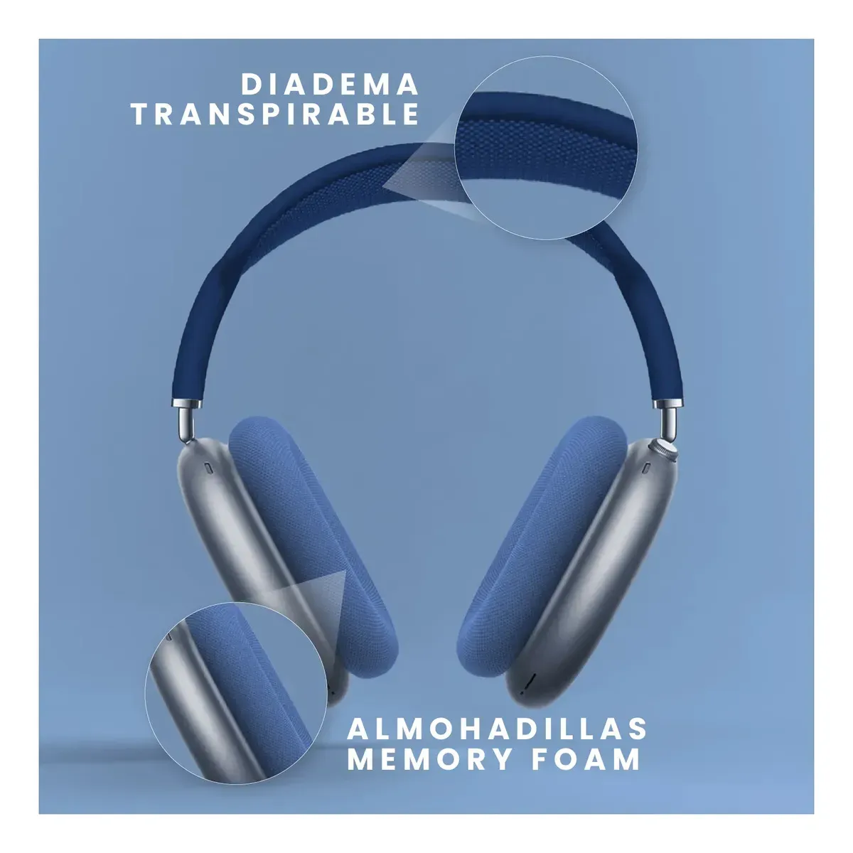 Audífonos Inalámbricos Pro Hi-fi Audio Espacial Azul img #5