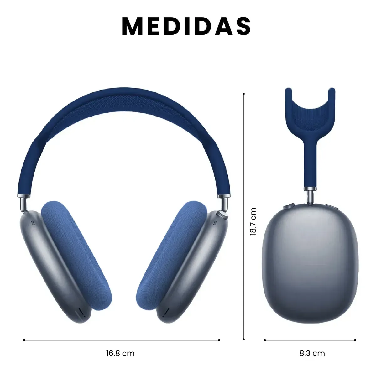 Audífonos Inalámbricos Pro Hi-fi Audio Espacial Azul img #3