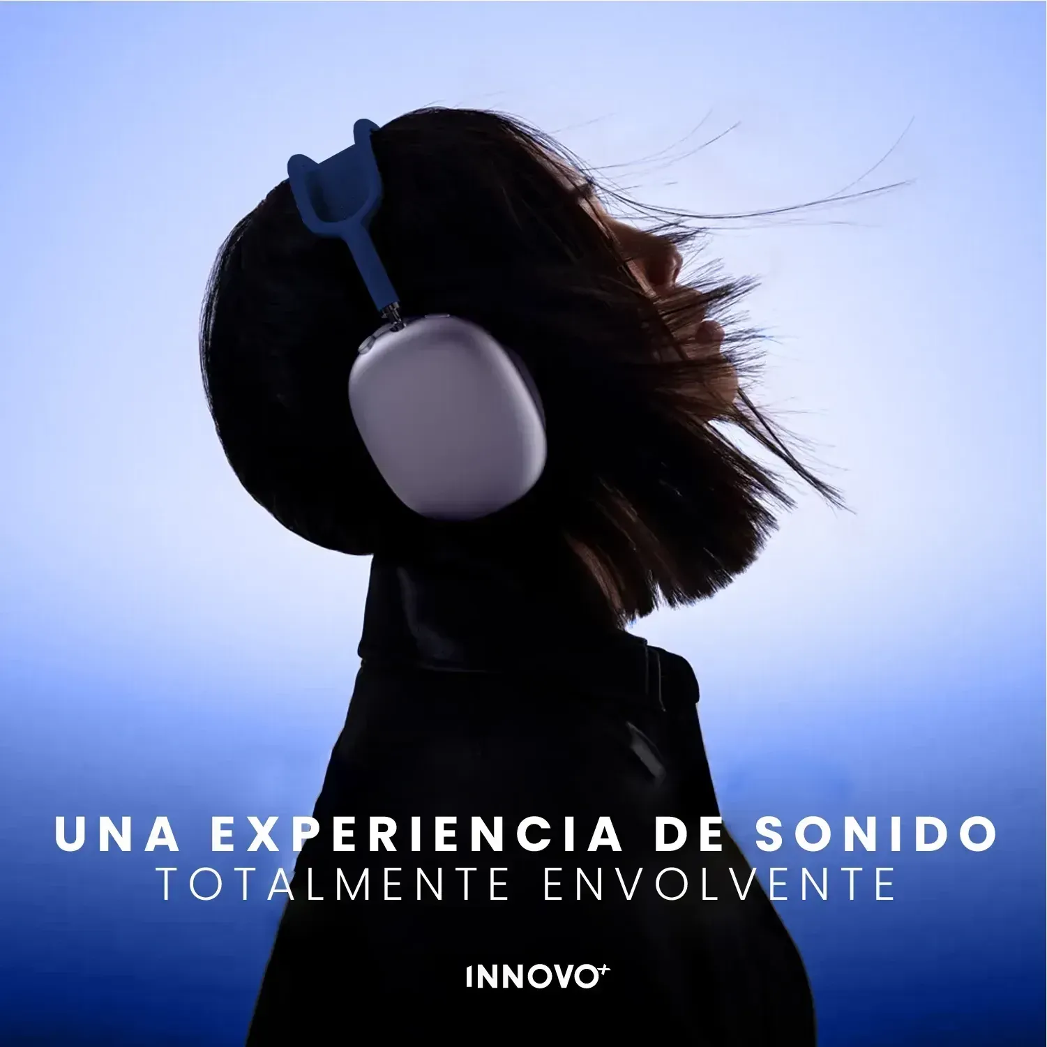 Audífonos Pods Max 1.1Magnetica Full Sonido Bluetooth Estuche Azul img #3