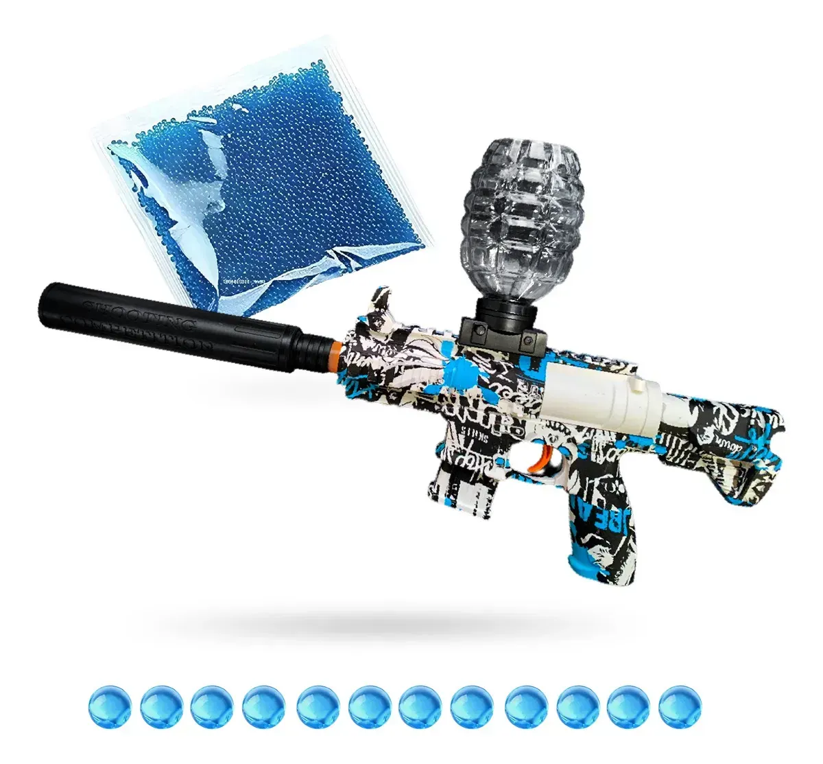 Rifle Ametralladora Juguete Hidrogel Recargable 10.000 Orviz img #1