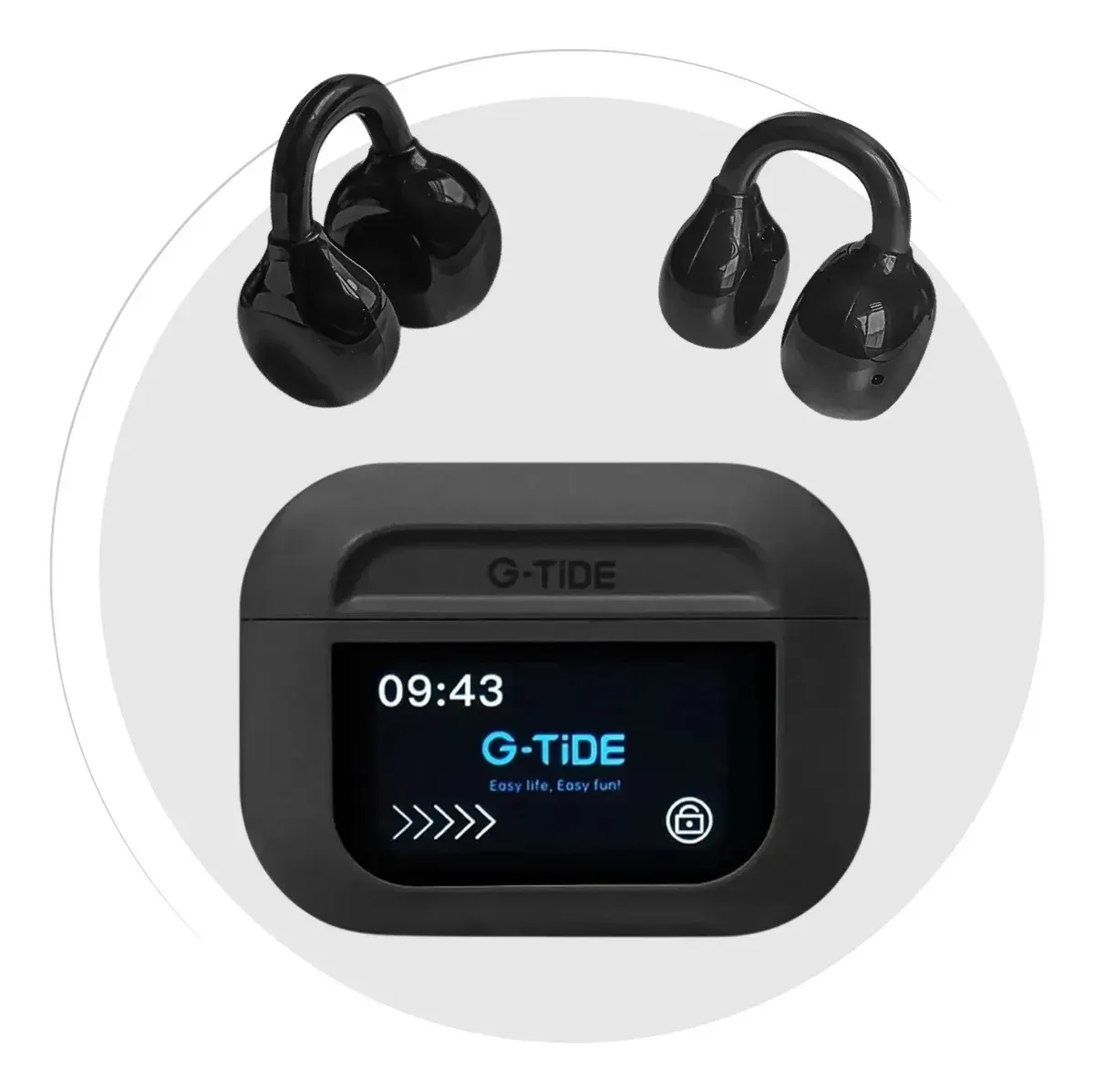 Audífonos G-tide Clip-on Tws: Sonido Espacial E Inalámbrico Con Estuche Smart Display img #4
