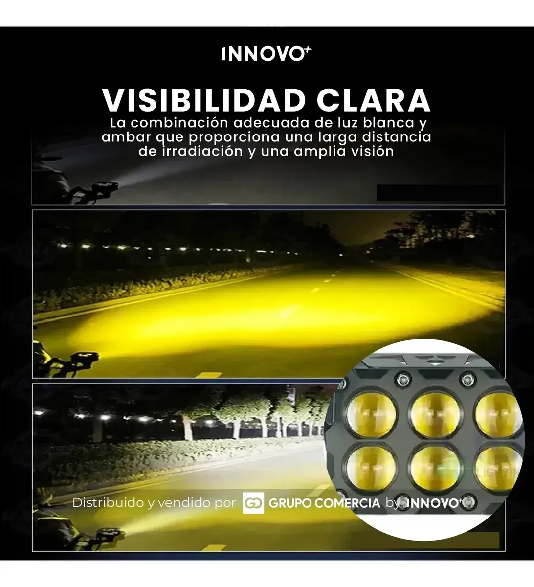 Par Exploradoras Led 20.000 Lm Reales Dual Color Moto/carro img #3