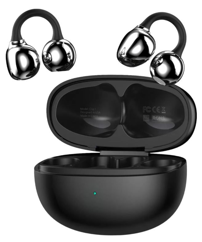 Auriculares Inalámbricos Con Clip Para La Oreja G-tide Clip1 Color Negro img #1