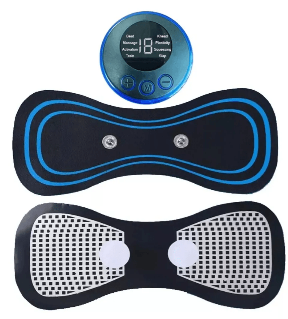 Masajeador De Cuello Espalda Brazos Recargable Color Negro Gimnasia Pasiva Relaja Alivia img #1