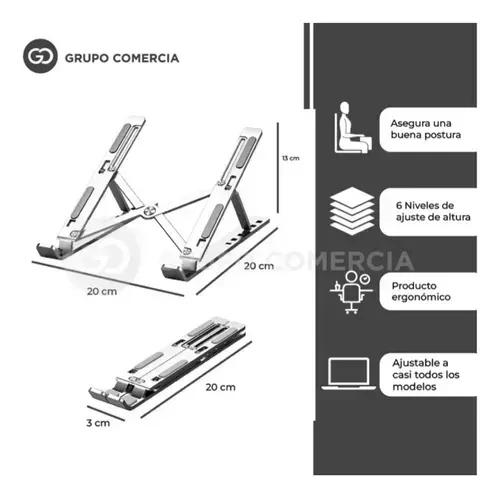 Base Para Computador Laptop Portatil Con Mouse Ergonomico img #3