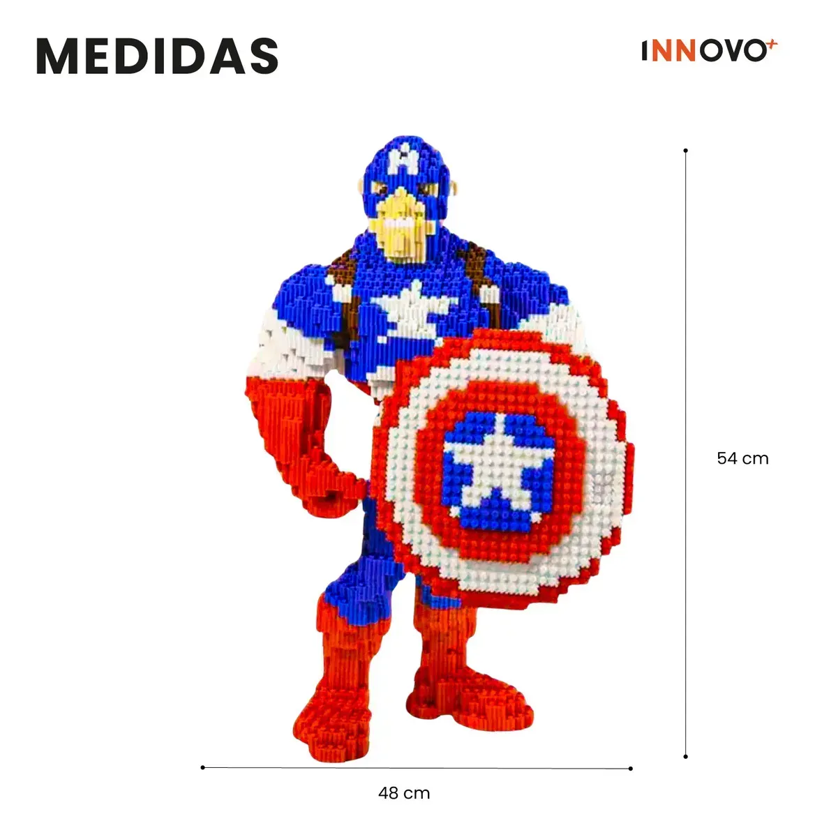 Juguete Armable Figura Capitán América 8100 Piezas Figura 8100 img #2