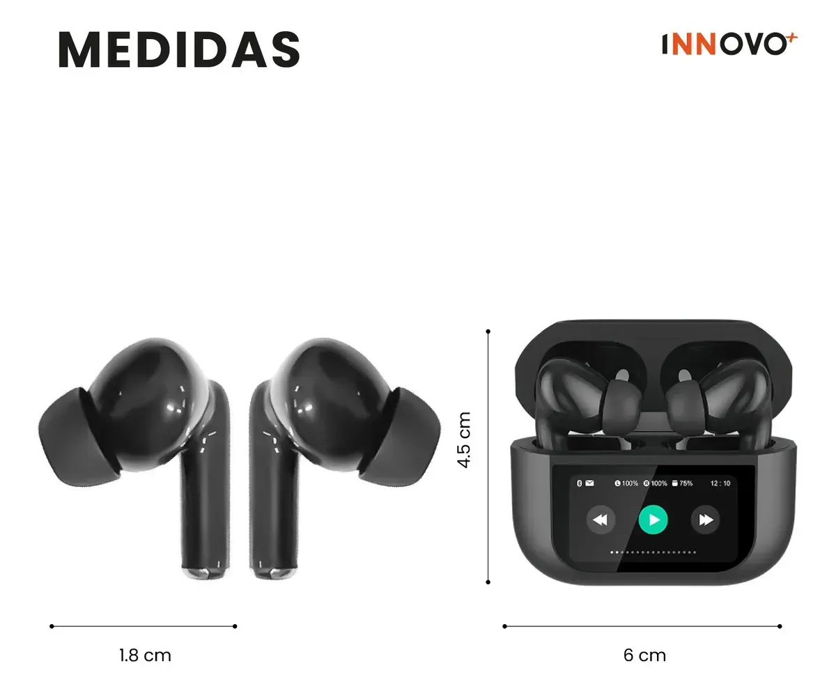 Audífonos G-tide Future Pod Cancelación De Ruido Activa Pantalla Táctil Negro Negro img #5