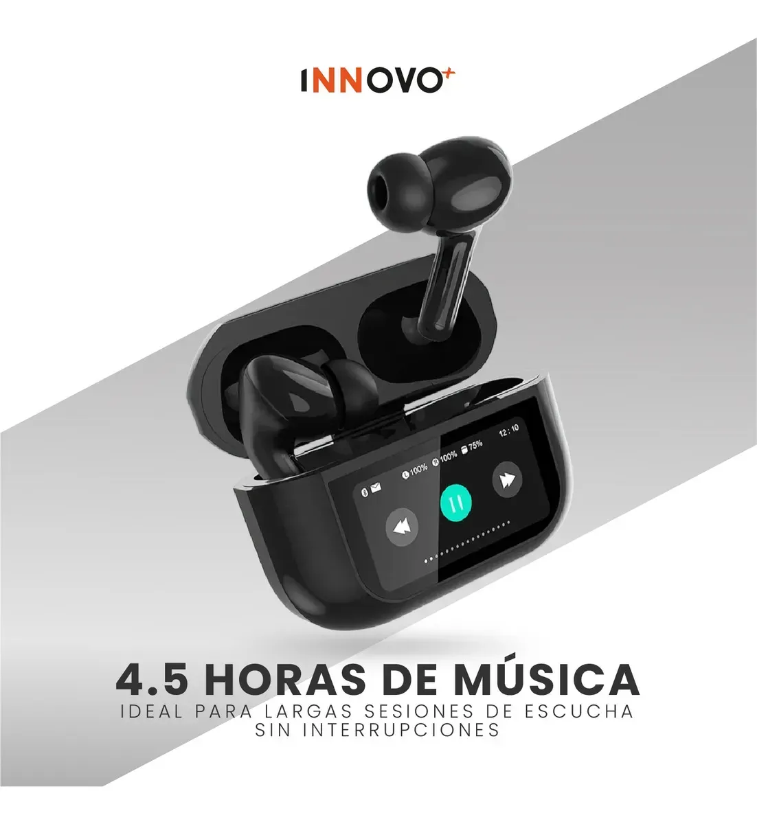 Audífonos G-tide Future Pod Cancelación De Ruido Activa Pantalla Táctil Negro Negro img #4