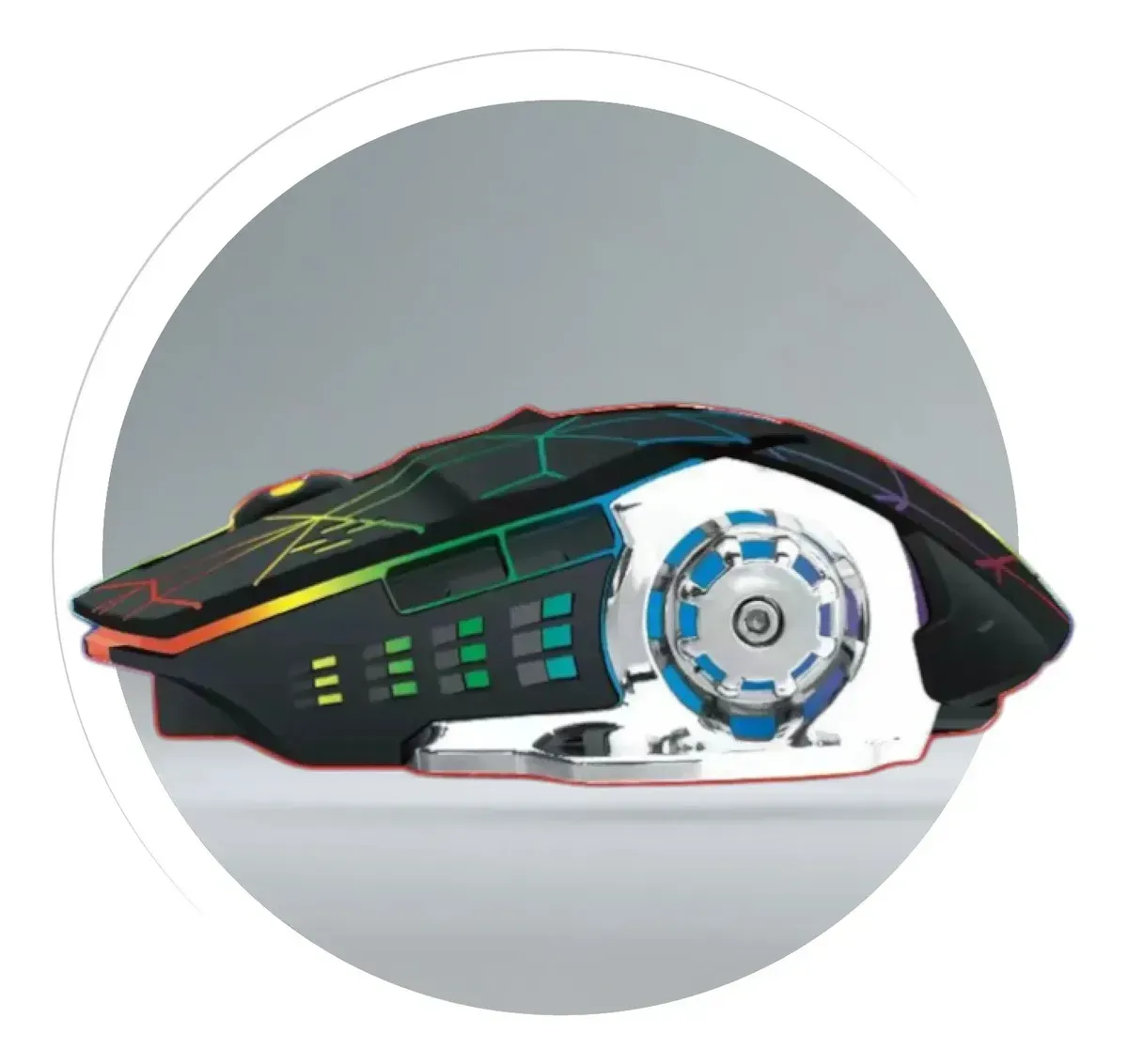 Mouse Gamer Inalámbrico Jertech Dual Bluetooth + 2.4g Silencioso Recargable img #6