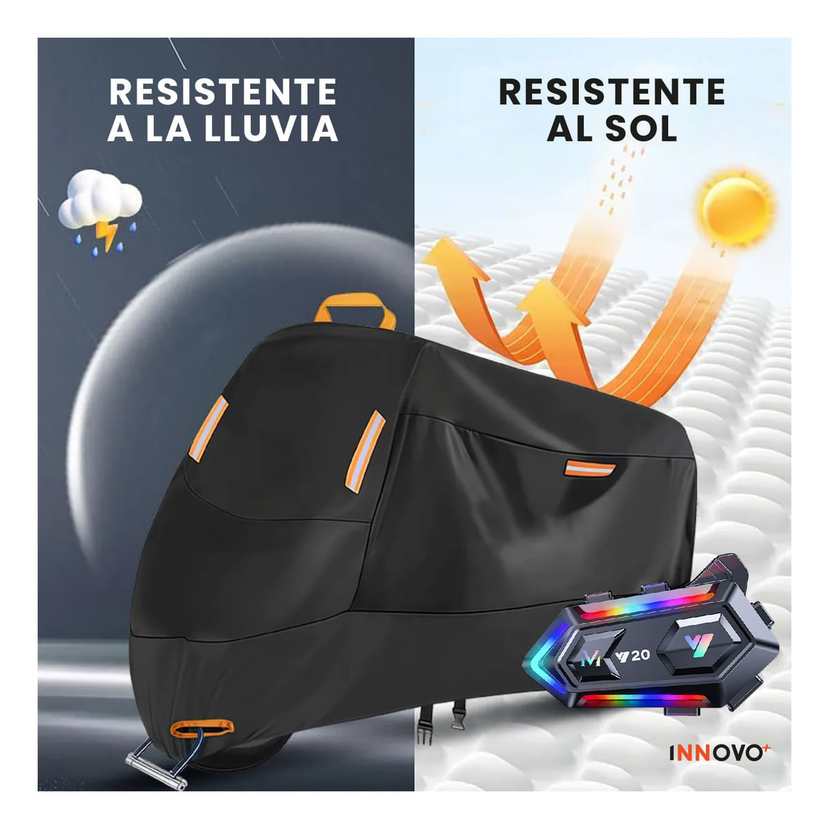 Intercomunicador Bluetooth Y20 Con Pijama Impermeable Para Moto img #6