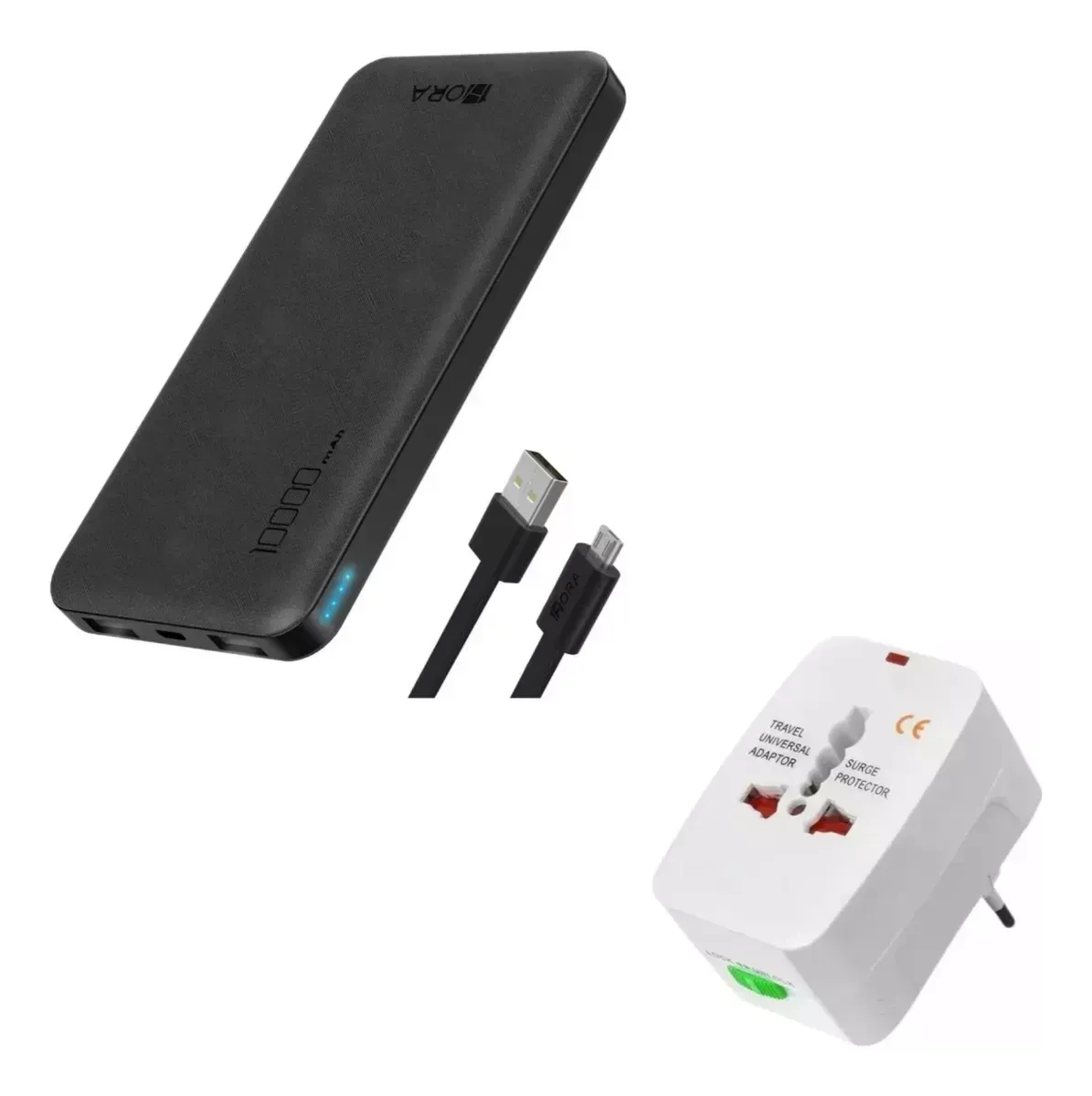 Power Bank 10.000 Mah Viajera Con Convertidor Europeo img #1