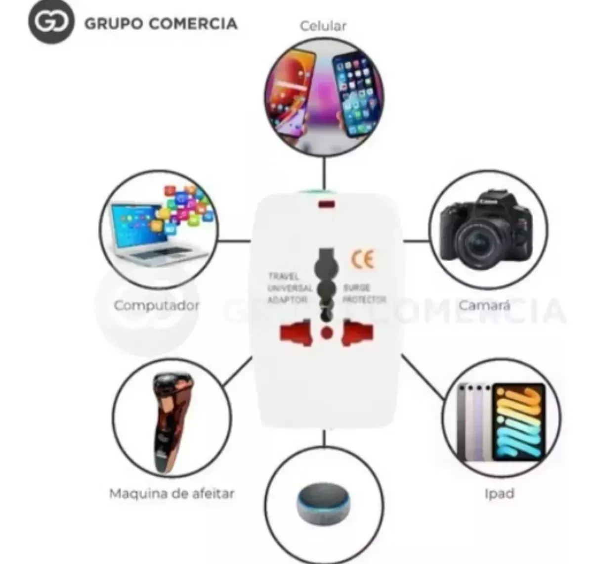 Power Bank 10.000 Mah Viajera Con Convertidor Europeo img #3
