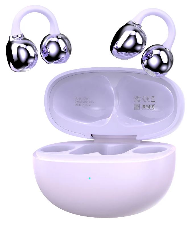 Auriculares Inalámbricos Con Clip Para La Oreja G-tide Clip - Violeta img #1