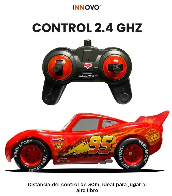 Carro Rayo Mcqueen A Control Remoto 2.4 Velocidad Diversión img #3