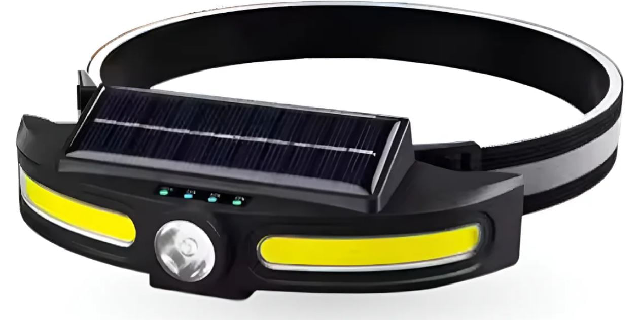 Linterna Frontal Solar Recargable Tipo C Impermeable Led Sensor img #1