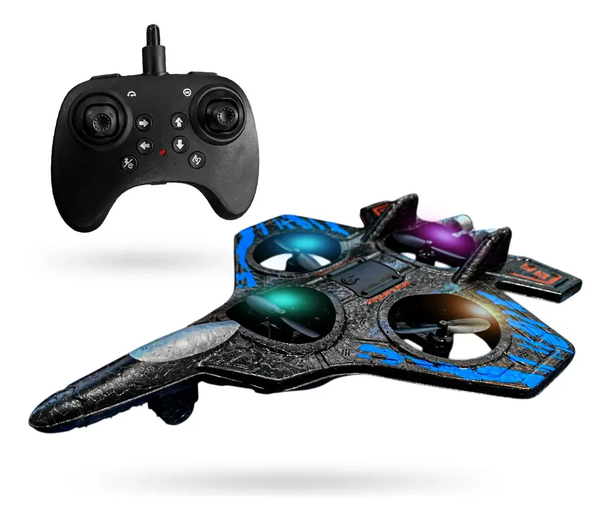 Mini Drone Combate 360° Con Control Remoto Luces Led Y Resistente A Golpes img #1