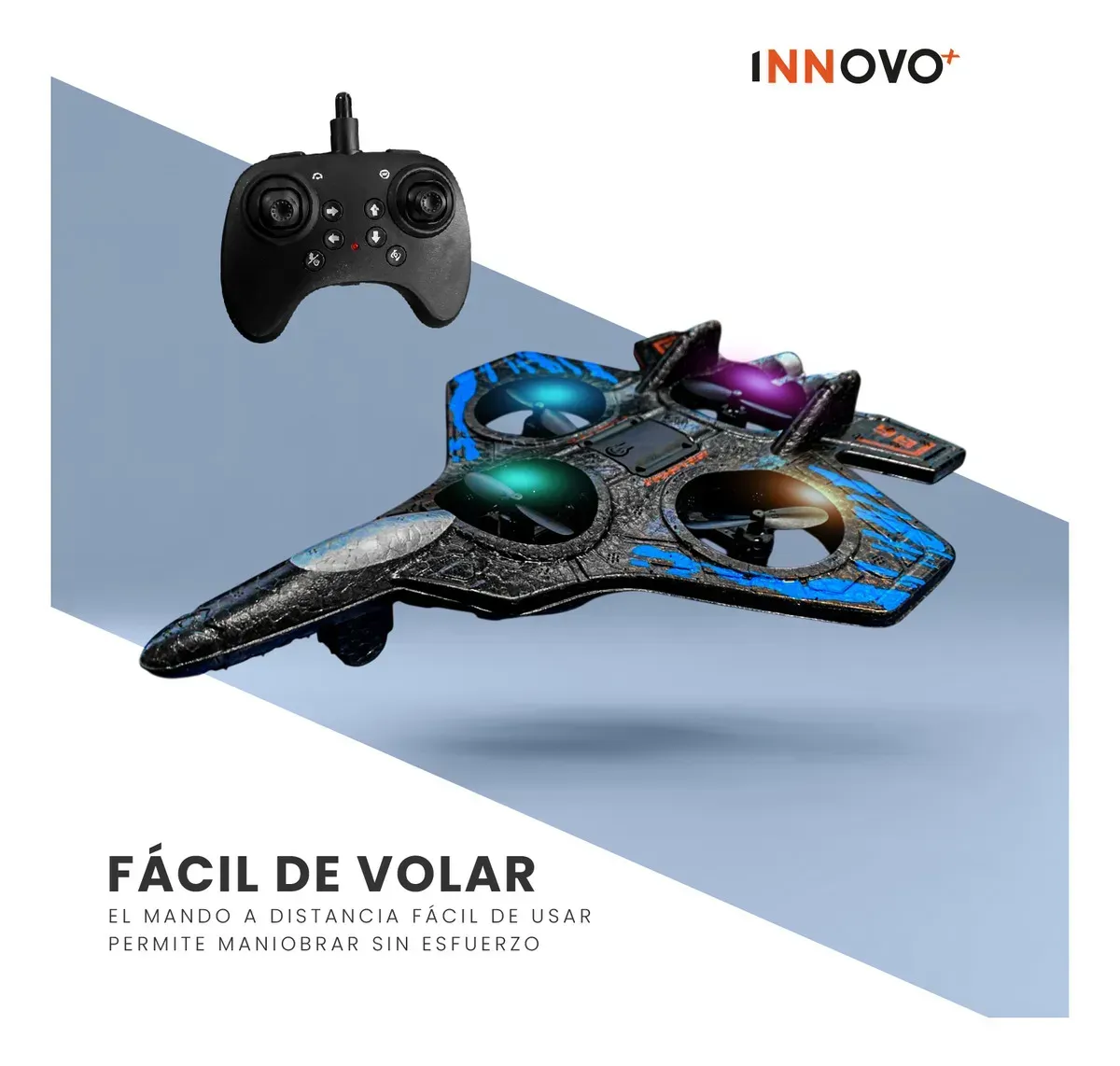 Mini Drone Combate 360° Con Control Remoto Luces Led Y Resistente A Golpes img #6