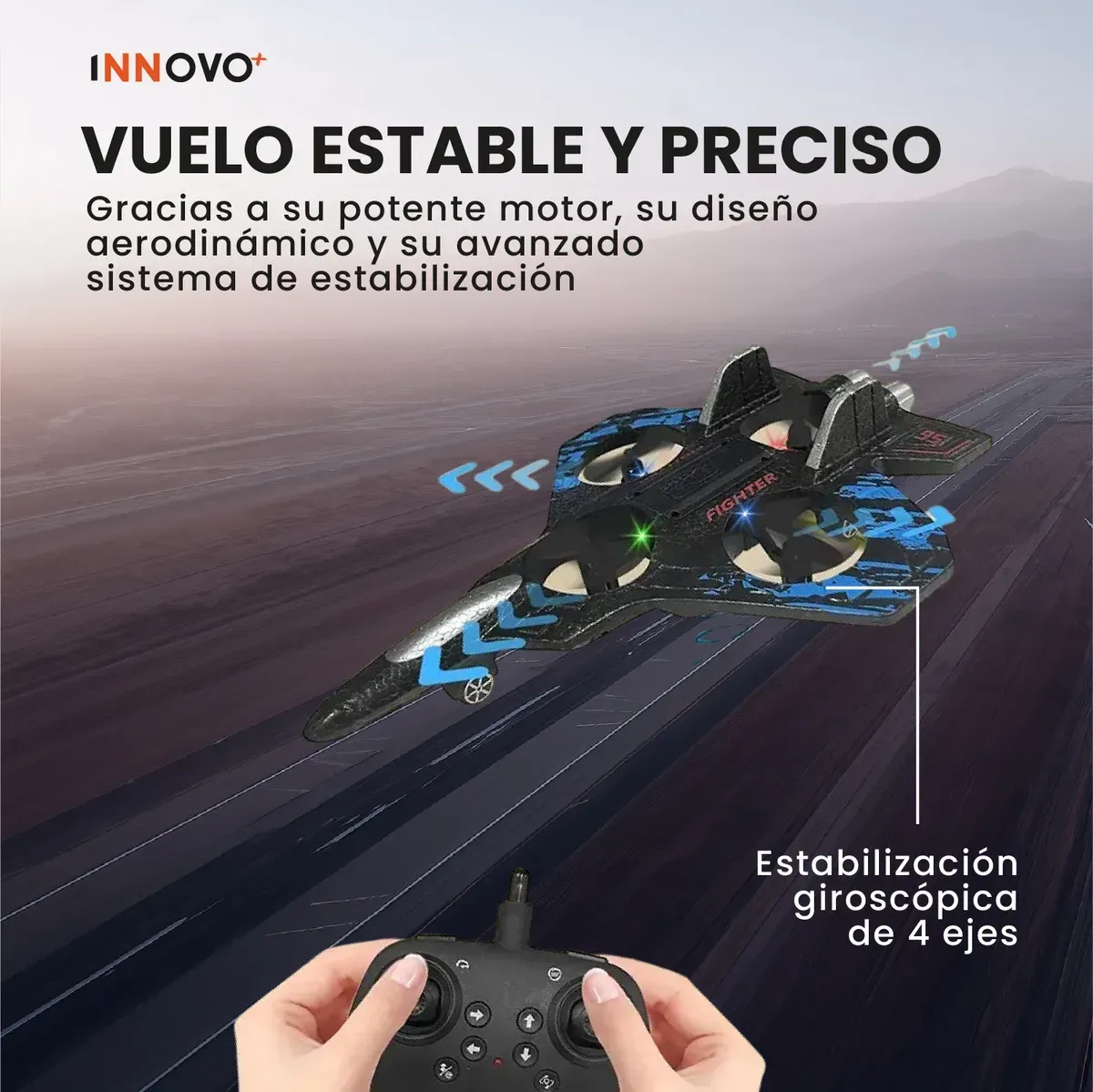 Mini Drone Combate 360° Con Control Remoto Luces Led Y Resistente A Golpes img #5
