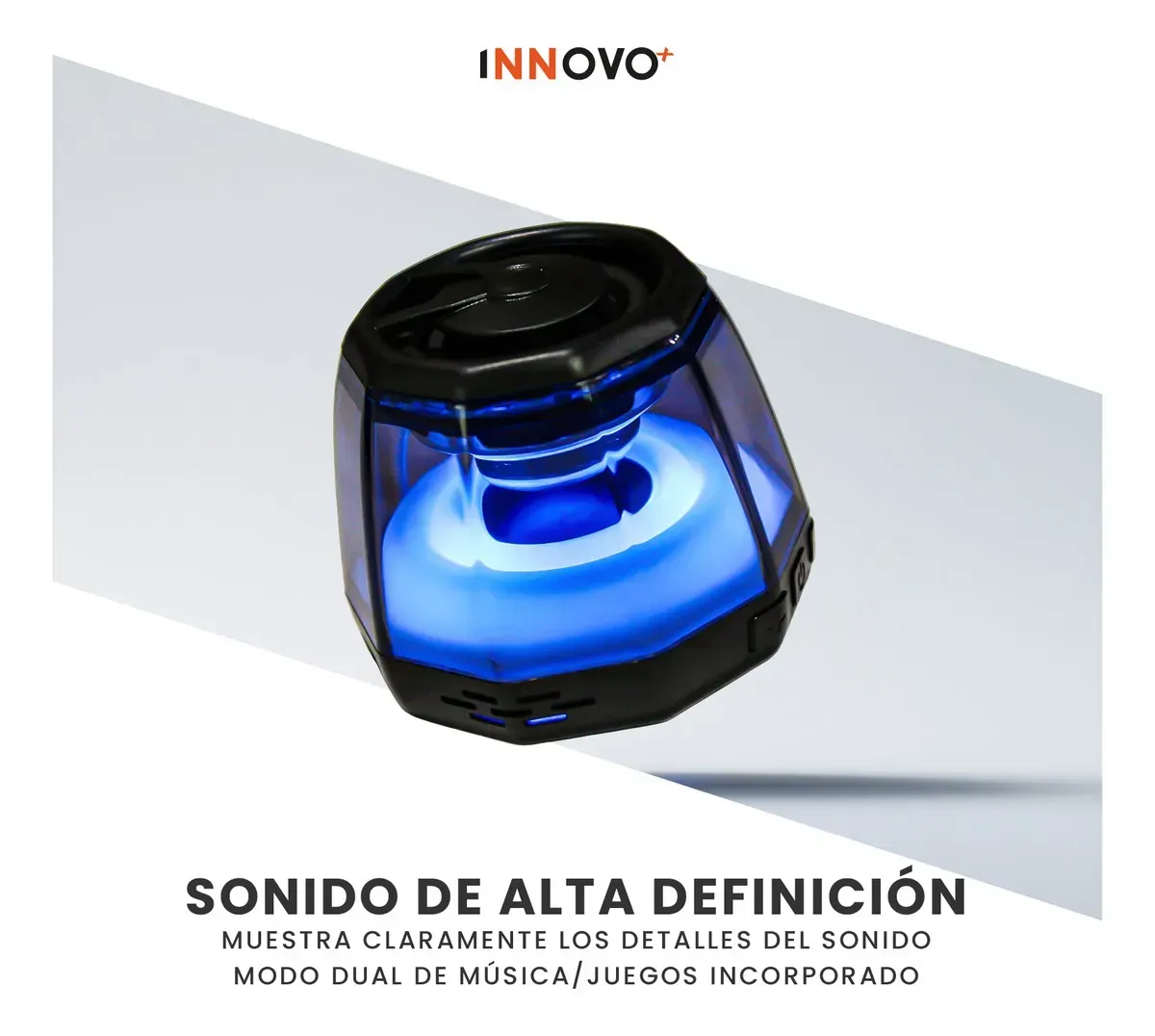Mini Parlante Magnético Bluetooth Altavoz Portable Led Rgb Sonido 360° Negro Negro img #4