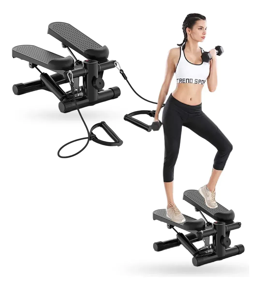 Mini Escaladora Deportiva Stepper Profesional Bandas Entrenamiento En Casa Estatica img #1