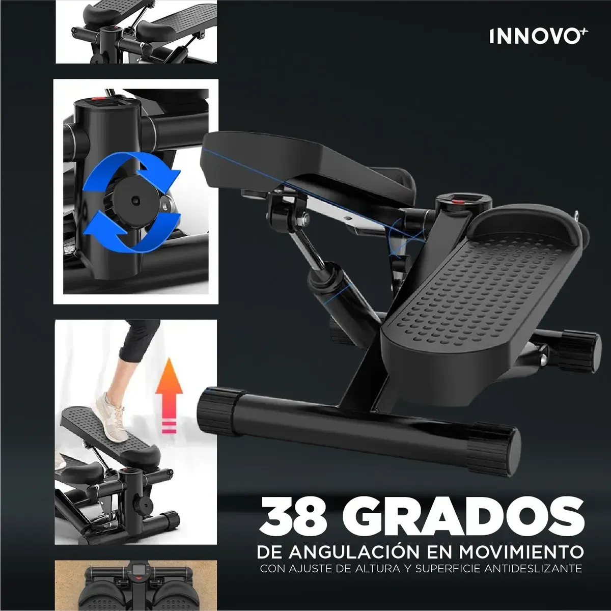 Mini Escaladora Deportiva Stepper Profesional Bandas Entrenamiento En Casa Estatica img #6