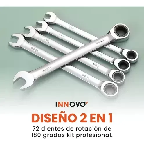 Juego De Llaves Mixtas Rachet Estuche 7 Pz Chrome Vanadium img #5