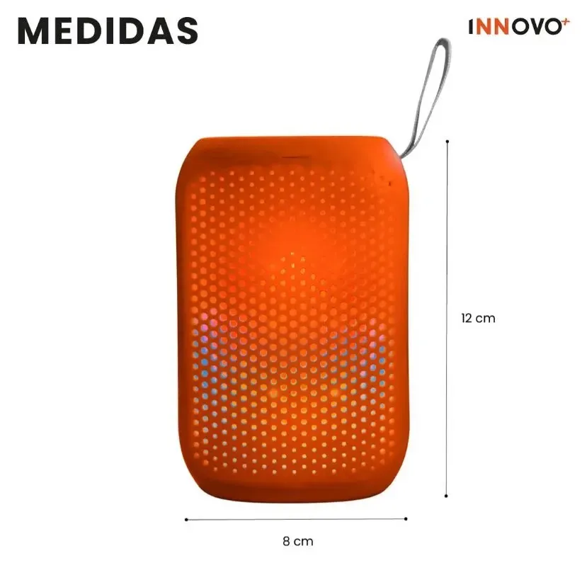 Parlante KTS 1997 Mini con bluetooth naranja Bueno (Reacondicionado) img #3