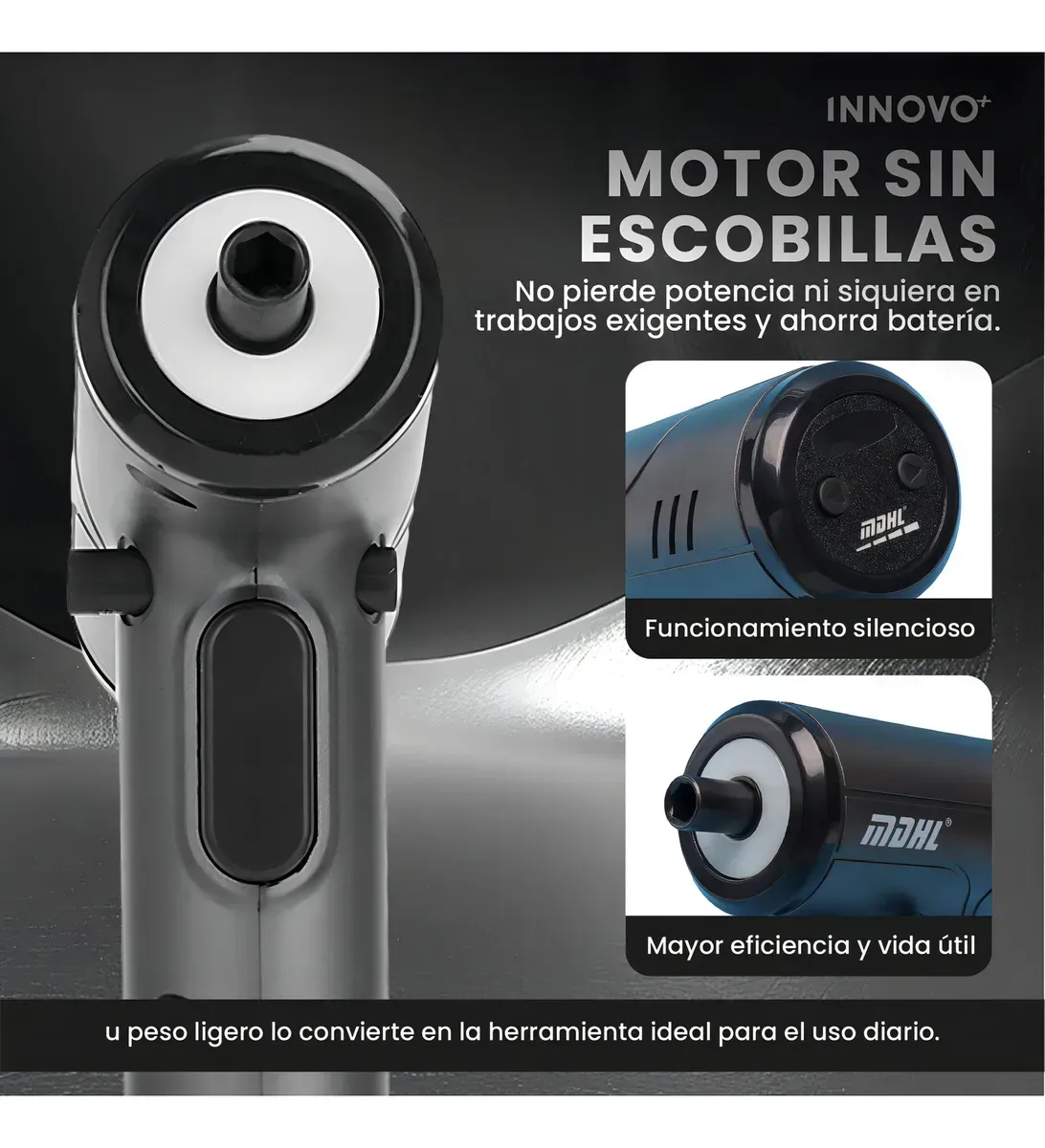 Destornillador Eléctrico Inalámbrico Recargable Tipo Pistola img #7