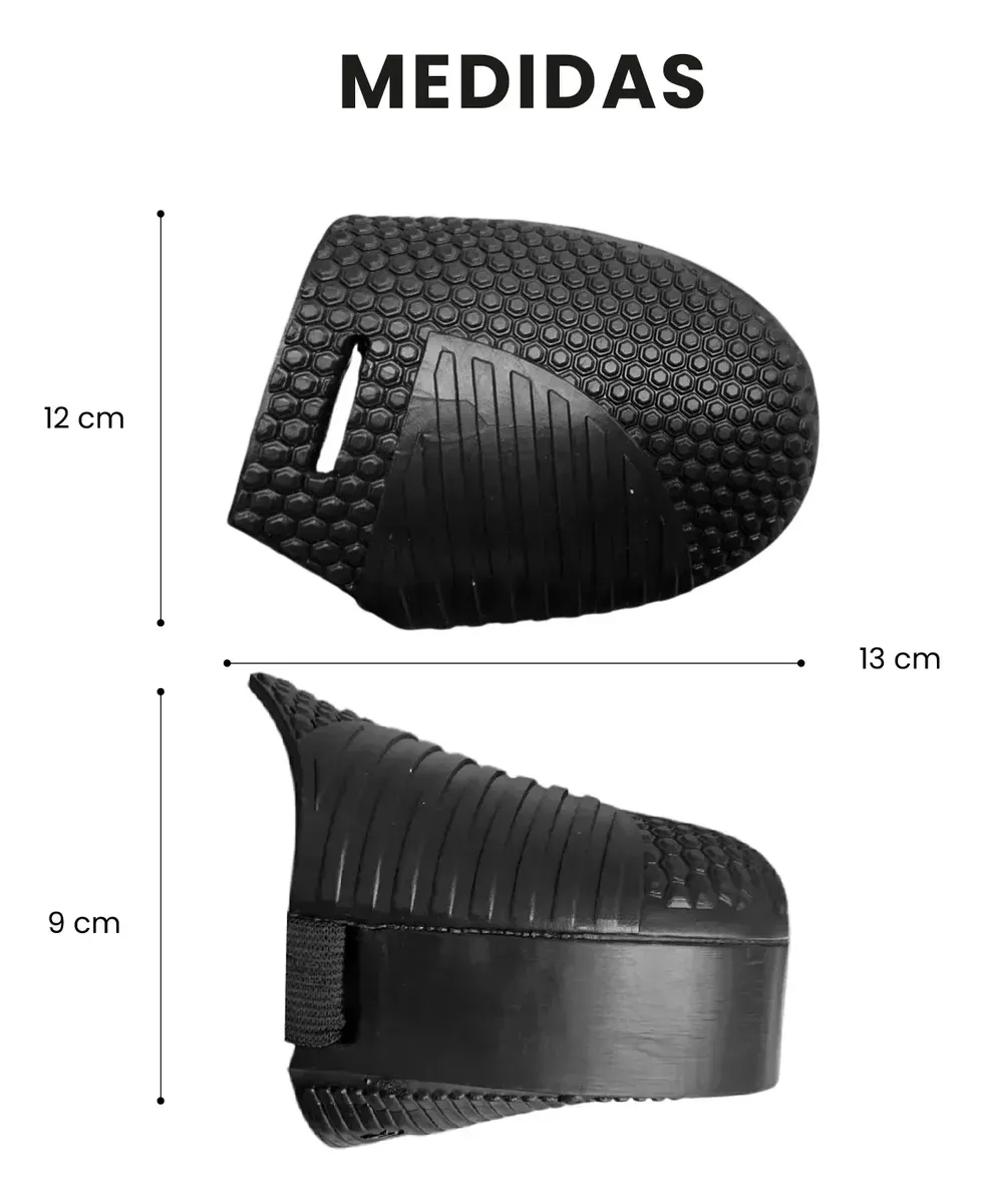 Protector De Calzado Para Moto Cubre Zapatos De Caucho Negro Unica img #5