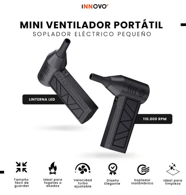 Soplador Aire Portátil Eléctrico 110.000 Rpm 4 Velocidades Limpieza img #5