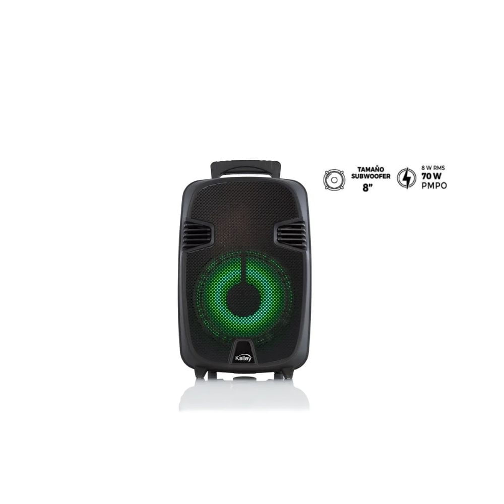 Parlante Kalley 8” BSK8 Bluetooth 70W PMPO con Batería y Luces LED img #3